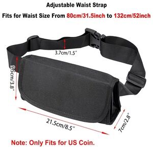 Cashier  Men/Woman Waist Bag Cashier Pouch Oxford Cloth